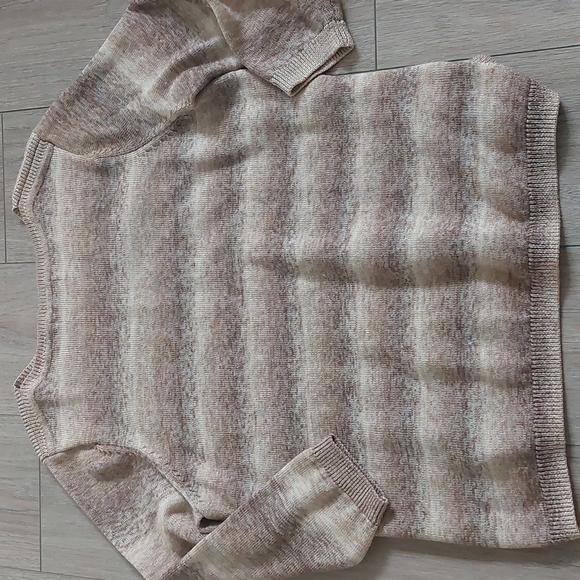 Alfred Dunner Vintage Woman Sweater Size XL Brown and White - Picture 6 of 12